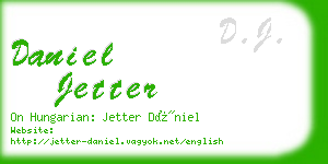 daniel jetter business card